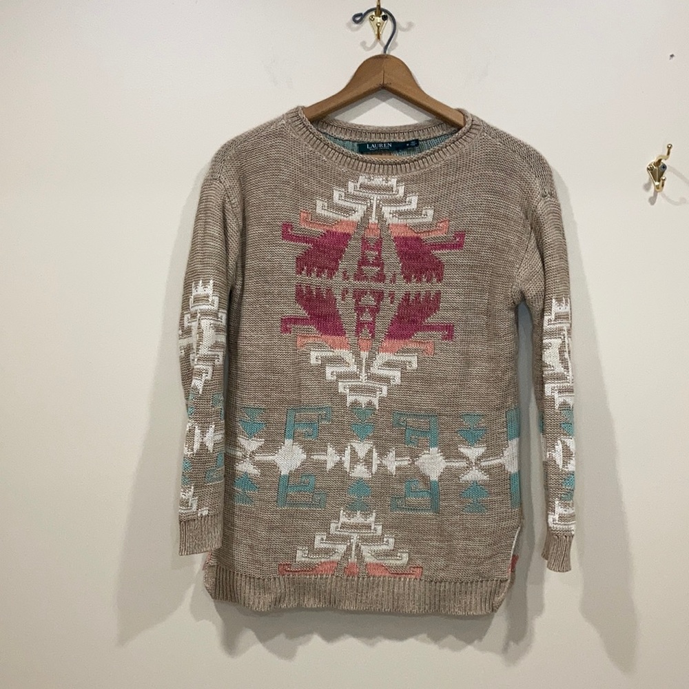 Vintage Ralph Lauren Southwest Print Sweater Size M